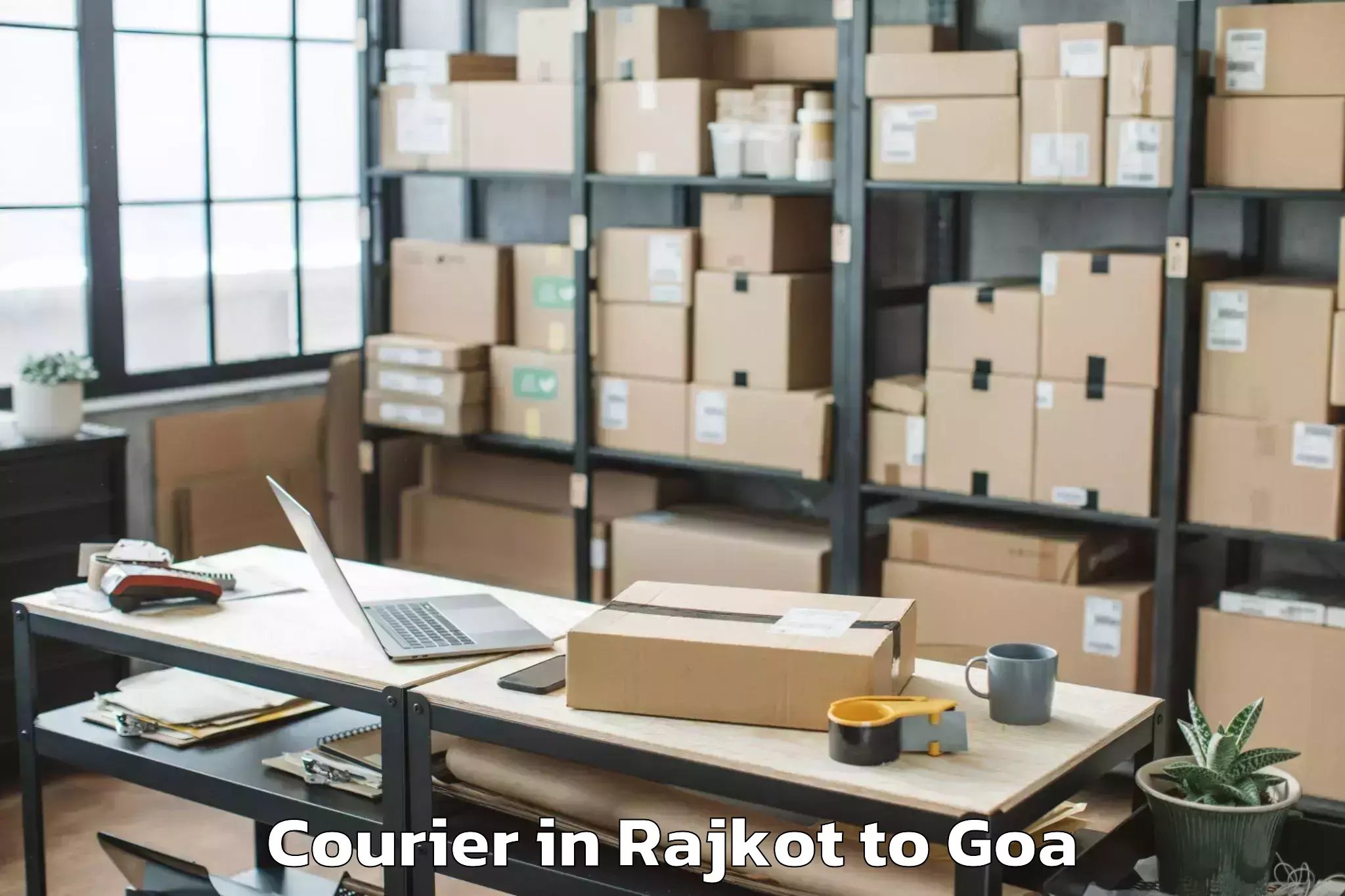 Easy Rajkot to Colovale Courier Booking